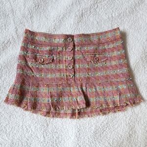 Abercrombie vintage multicolored Tweed skirt